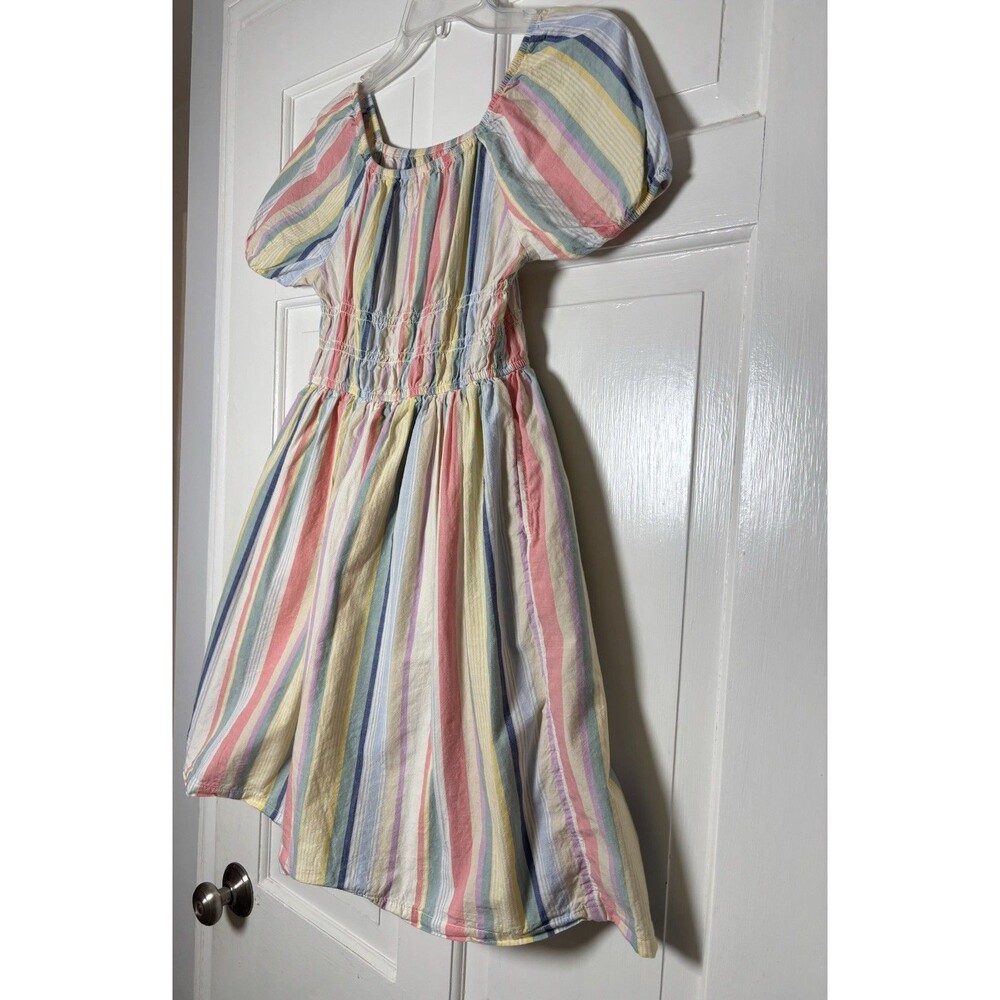 Wonder Nation Girl’s L Pullover Multicolored Babydoll Dress w/Puff Slv - Picture 5 of 8